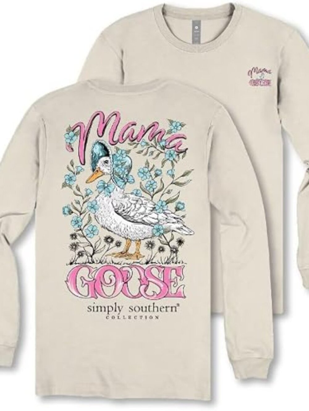 SIMPLY SOUTHERN "MAMA GOOSE" LS TEE